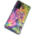 Neon Rainbow Cheetah with Rose by Sheena Pike Galaxy S20 FE Clear Case